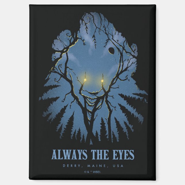 IT Always The Eyes Pareidolic Tree Tops Magnet (Front)
