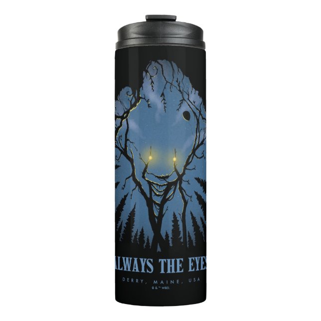 IT Always The Eyes Pareidolic Tree Tops Thermal Tumbler (Front)