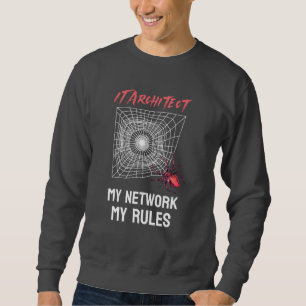 IT Architect: My Network, My Rules Funny IT Sweatshirt