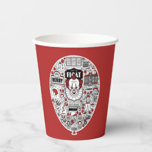 IT Balloon Doodle Art Paper Cups