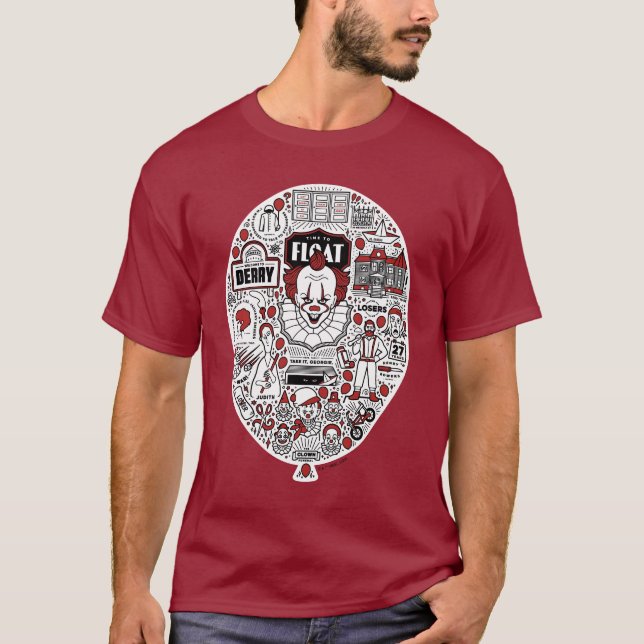 IT Balloon Doodle Art T-Shirt (Front)