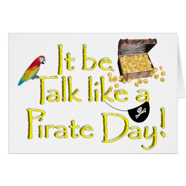 It Be Talk like a Pirate Day! (Front Horizontal)