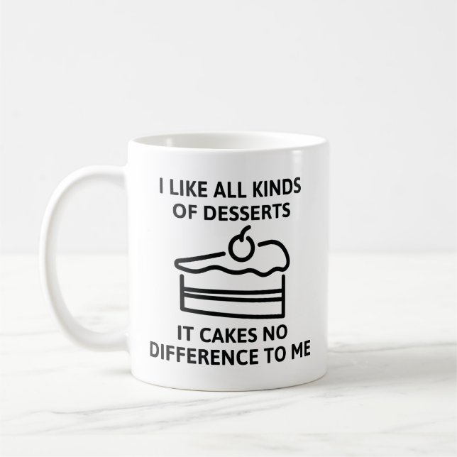 It Cakes No Difference To Me Coffee Mug (Left)