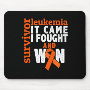 It Came I Fought And Won - Leukaemia Cancer Surviv Mouse Pad