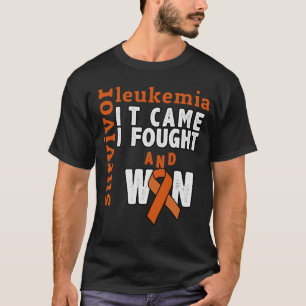 It Came I Fought And Won Leukaemia Cancer Survivor T-Shirt