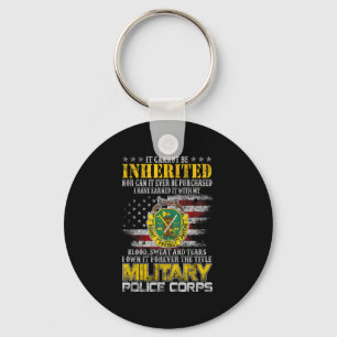It Cannot Be Inherited Military Lice Veteran Day P Keychain