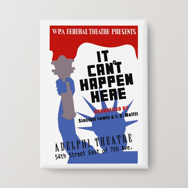 It Can't Happen Here WPA Poster (Front)
