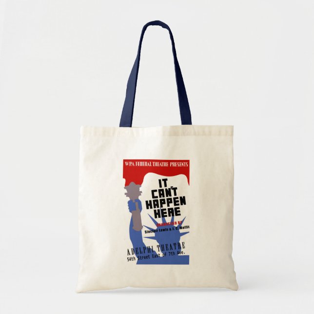 It Can't Happen Here WPA Poster Tote Bag (Front)