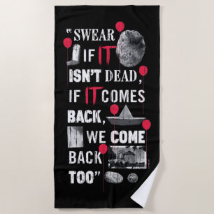 It Chapter 2   Editorial Graphic Beach Towel