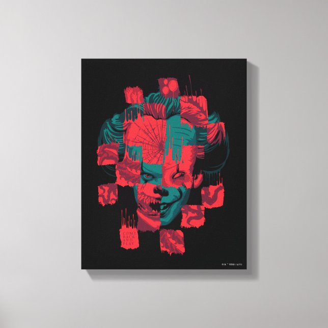 It Chapter 2 | Pennywise - Come Back and Play Canvas Print (Front)