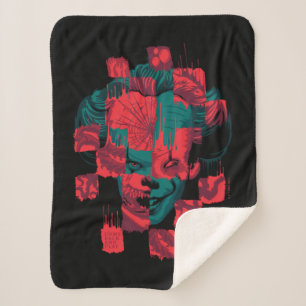 It Chapter 2   Pennywise - Come Back and Play Sherpa Blanket