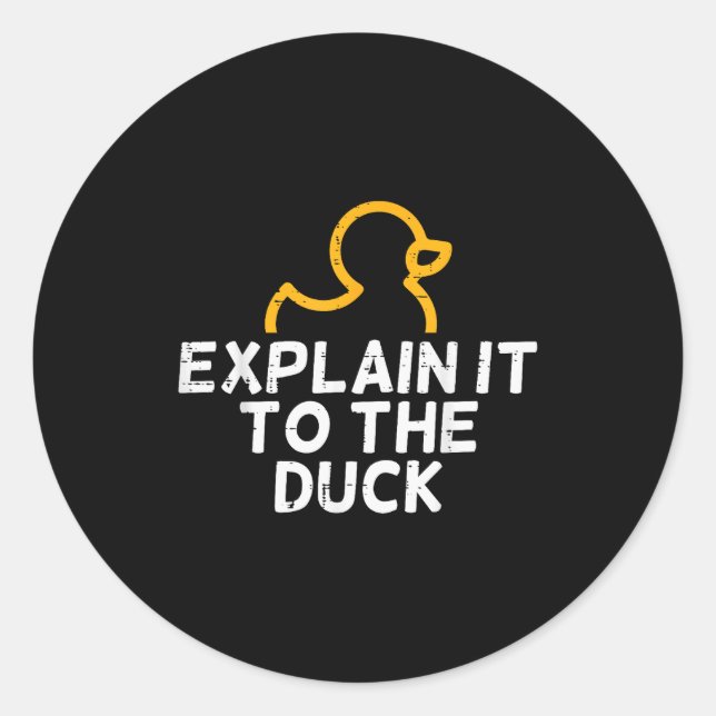 It Coder Programmer Tech Developer Shirts Men Prog Classic Round Sticker (Front)