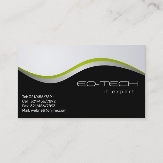 IT Consulting - Business Cards (Front)