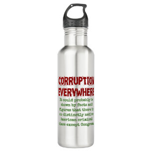 It Could Probably Be Shown By Fact - Corruption Qu 710 Ml Water Bottle