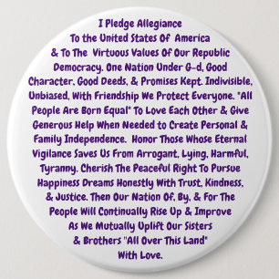 It covers our Heritage Very Well 6 Inch Round Button