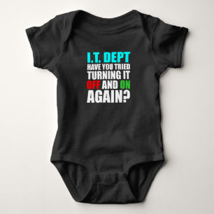 IT Department Computer Tech Software Programmer Baby Bodysuit