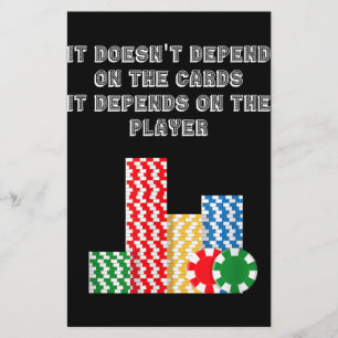 It Doesn't Depend On The Cards It Depend On Player