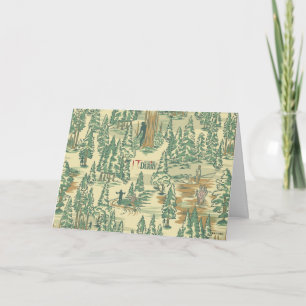 IT Forest Fishing Pattern Card