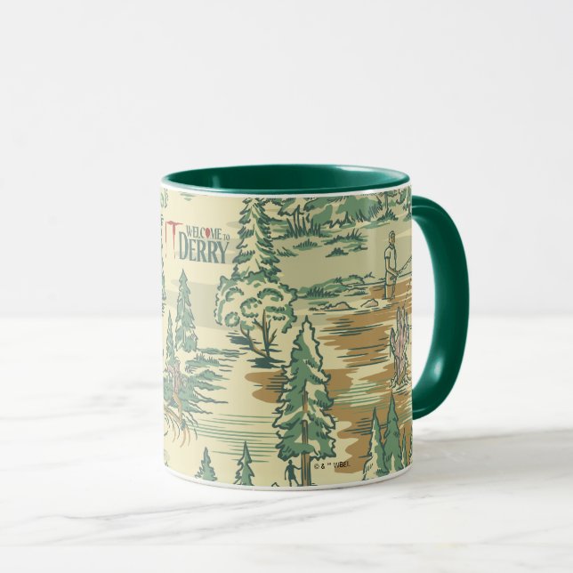 IT Forest Fishing Pattern Mug (Front Right)
