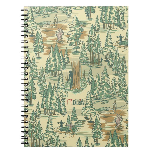 IT Forest Fishing Pattern Notebook (Front)