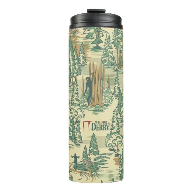 IT Forest Fishing Pattern Thermal Tumbler (Front)
