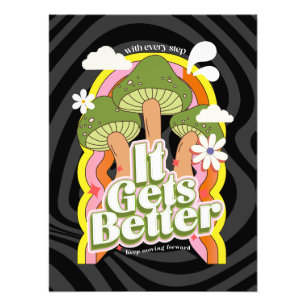 It Gets Better Good Vibes & Groovy Feels Custom Photo Print