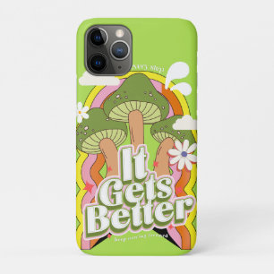 It Gets Better   Good Vibes & Groovy Feels Retro C iPhone 11 Pro Case