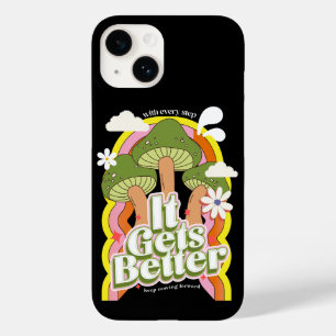 It Gets Better   Good Vibes & Groovy Feels Retro C Case-Mate iPhone 14 Case