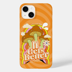 It Gets Better   Good Vibes & Groovy Feels Retro Case-Mate iPhone 14 Case
