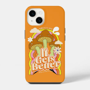 It Gets Better Good Vibes & Groovy Feels Retro iPhone 14 Case