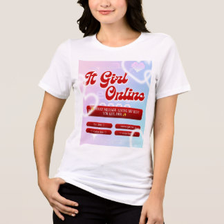 It girl Online T-shirt Tri-Blend Shirt