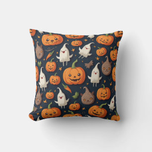 It gives you a happy Halloween. Throw Pillow