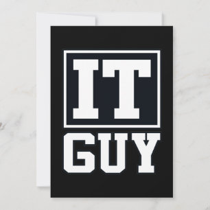 IT Guy Computer Tech Software Programmer Geek Thank You Card