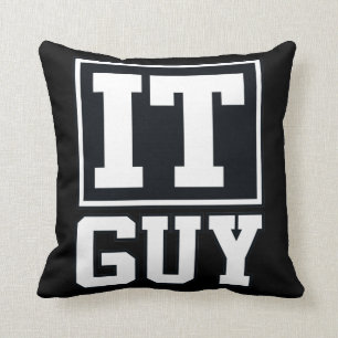 IT Guy Computer Tech Software Programmer Geek Throw Pillow