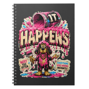 IT Happens Personalized Funny IT Humour Notebook