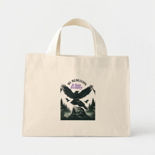 It Has History – Crow Forest Scene Mini Tote Bag