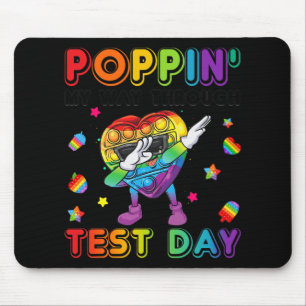 It Heart Shape Dabbing Poppin' My Way Through Test Mouse Pad