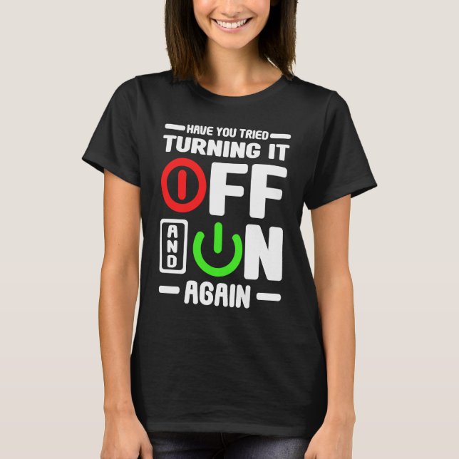 IT help desk text  computer service  fix pc T-Shirt (Front)