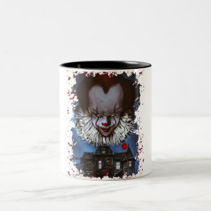 IT Horror Movie  Two-Tone Coffee Mug