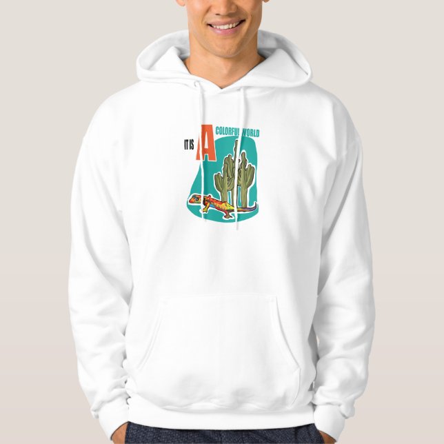 It is a colourful world hoodie (Front)