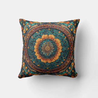 It is a patterned design that gives peace and stab throw pillow