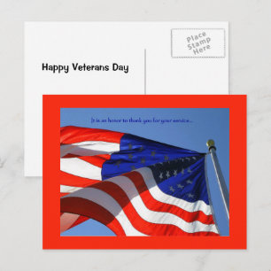 It is an honour ... Veterans Day Postcard