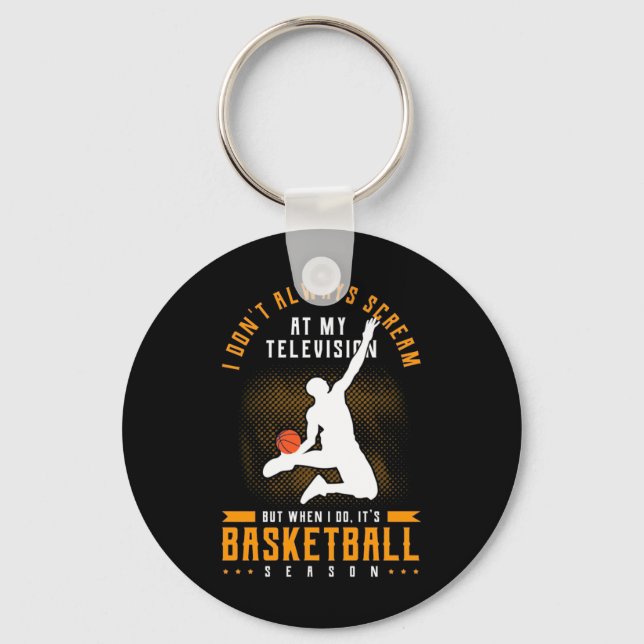 It Is Basketball Season Keychain (Front)