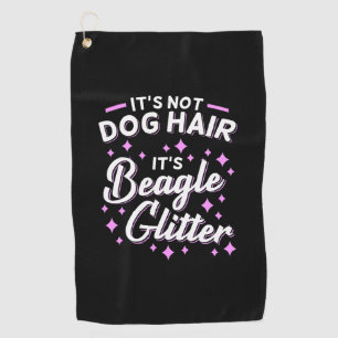 It Is Beagle Dog Glitter Golf Towel