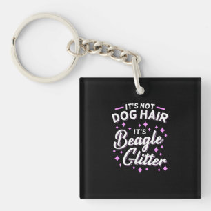 It Is Beagle Dog Glitter Keychain