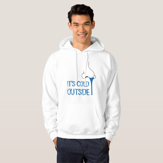 It is cold outside funny hoodie (Front Full)