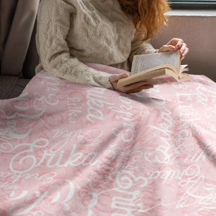 It is Cute and Pink 🤍 Fleece Blanket