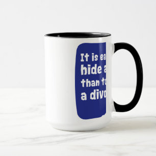 It is easier to hide a body mug