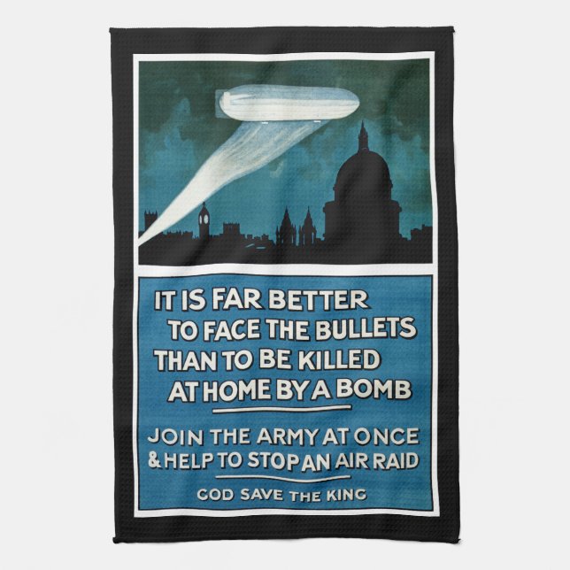 It Is Far Better to Face The Bullets... Kitchen Towel (Vertical)