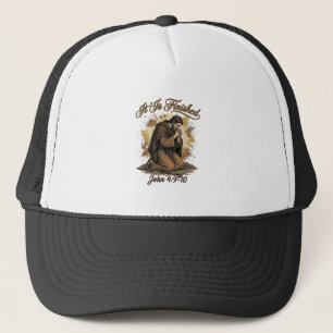 It Is Finished Bible Verse Vintage Christian Shirt Trucker Hat